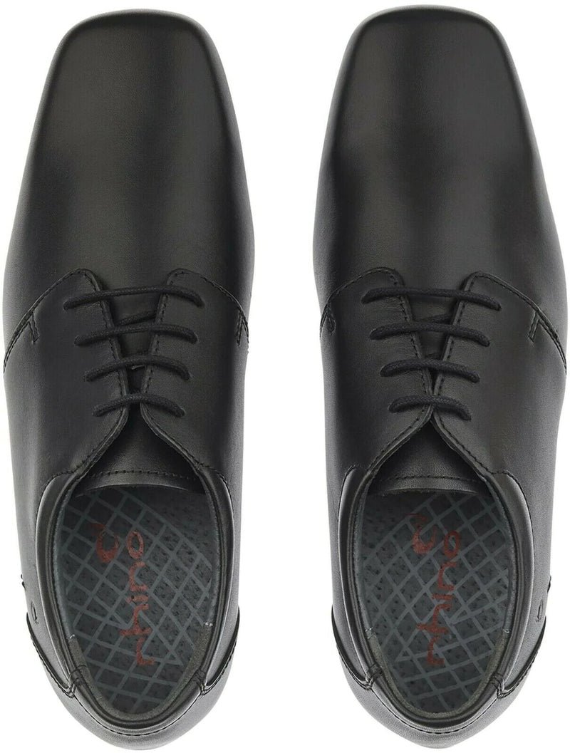 STARTRITE KIDS 8241-7 RHINO THEO Boys Black Leather Lace-Up Shoe G Fit