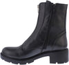 ADDESSO WOMENS A6651 ELODIE Black Leather Combi Ankle Boot