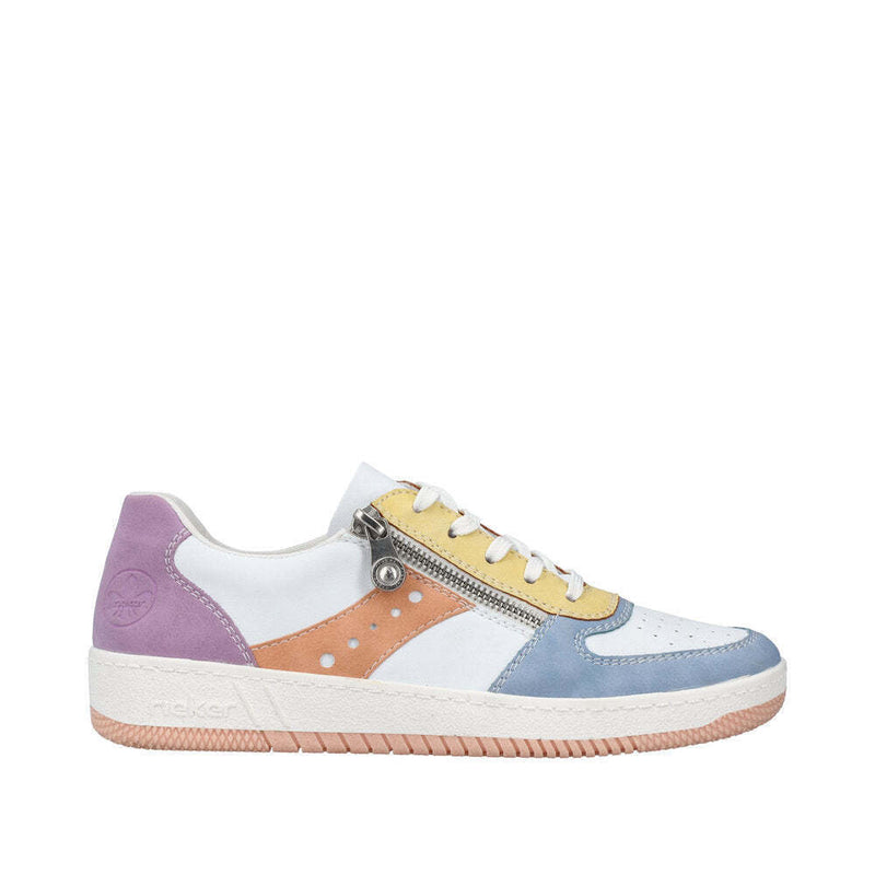 RIEKER WOMENS M5520-91 MORELIA White/Multi Sneaker