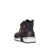 RIEKER WOMENS N7610-00 MOROKKO Black/Bronze Combination Hightop Ankleboot