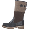 TAMARIS WOMENS 26432-41 Brown Leather/Textile Combination DuoTEX Long Boot