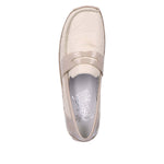 RIEKER WOMENS L1752-60 MINESOTA  Beige Combi Slip-On Shoe