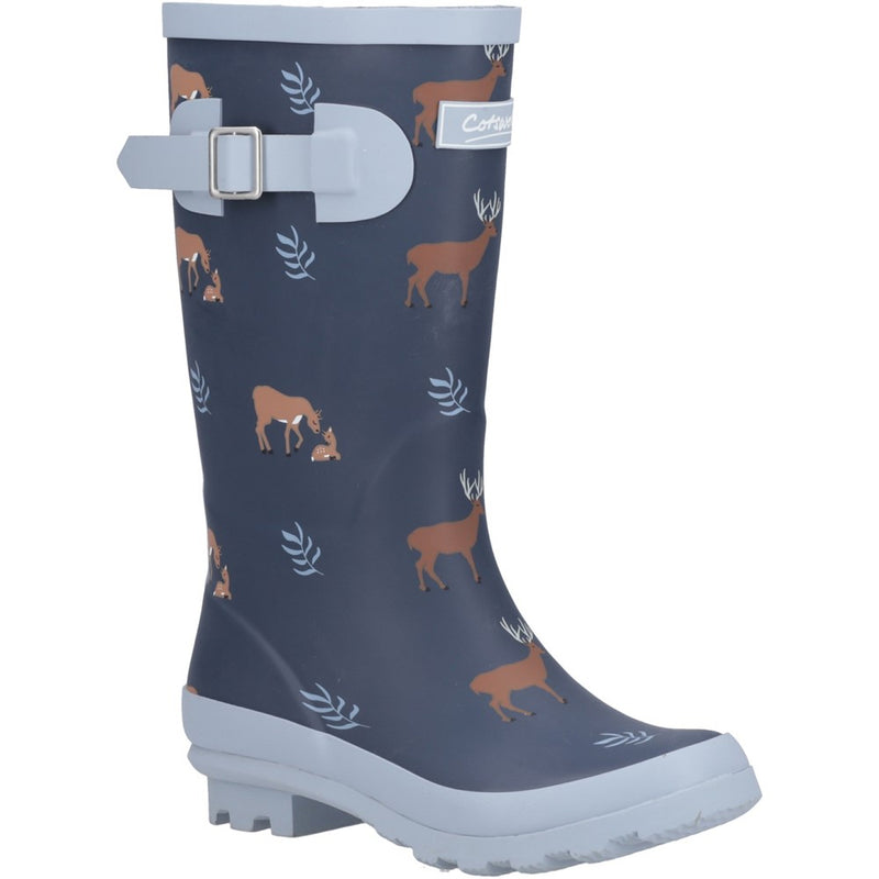 COTSWALD KIDS WOODLAND DEER Blue Wellingtons