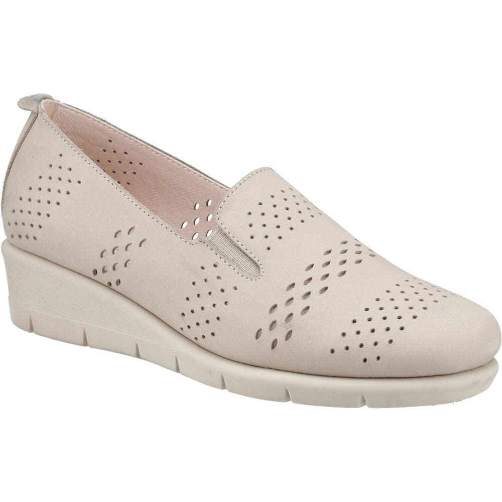 FLEET N FOSTER WOMENS Dinah Taupe Slip On Summer Shoe