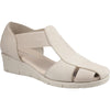 FLEET & FOSTER WOMENS DOLLY Taupe Slip-On Sandal