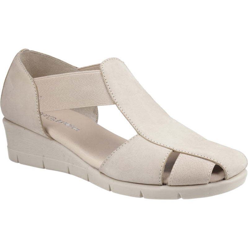 FLEET & FOSTER WOMENS DOLLY Taupe Slip-On Sandal