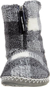 BEDROOM ATHLETICS McQUEEN Grey Check Sherpa Boot Slippers