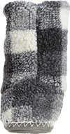 BEDROOM ATHLETICS McQUEEN Grey Check Sherpa Boot Slippers