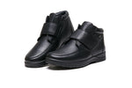 G-COMFORT MENS  A-816 Black Leather, Wool Lined  Extra-wide Fit Boot