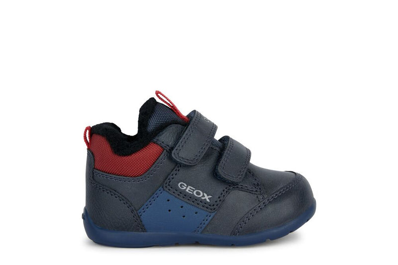 GEOX KIDS B361PB B ELTHAN BOY Navy/Red Boy's Bootee