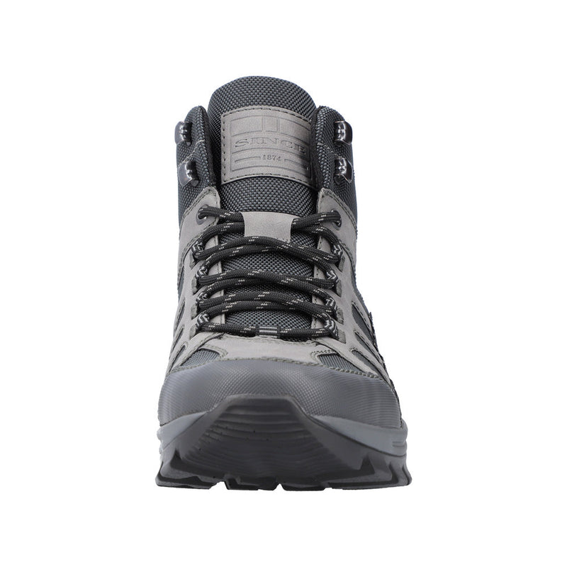 RIEKER MENS B6832-45 TORERE Grey/Black RiekerTex Hiking Style Boot