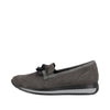 REMONTE WOMENS D0H10-45 COLUMBO Grey Smoke  Leather Slip-On Shoe