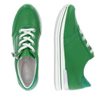 REMONTE WOMENS D1302-52 ALABAMA Apple Green Leather Sneaker