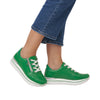 REMONTE WOMENS D1302-52 ALABAMA Apple Green Leather Sneaker