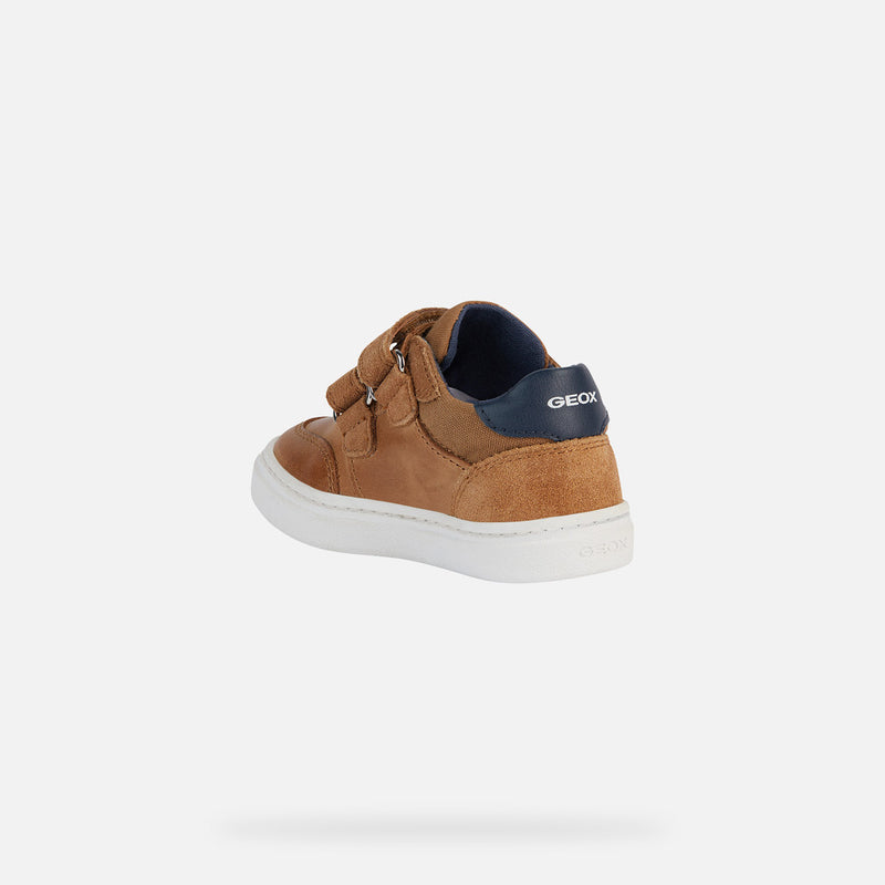 GEOX KIDS B455NC NASHIK Toddler Boy Tan Velcro Shoes