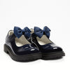 LELLI KELLY KIDS MISS LK LK8661 Miss LK MAISY Navy Patent School Shoe