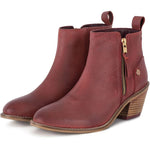 GOODWIN SMITH WOMENS B-21-07773 WILLOW Burgundy Leather Ankle Boot