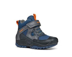 GEOX KIDS J841WA J N.SAVAGE Navy/Grey Combination Amphibiox Ankle Boot