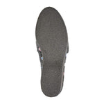 SLEEPERS WOMENS LS182F MATILDA Grey Floral Embroidered Touch Fastening Slipper
