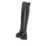 REMONTE WOMENS R6581-04 Black Leather 'TEX' Long Boot