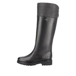 REMONTE WOMENS R6581-04 Black Leather 'TEX' Long Boot