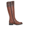 REMONTE WOMENS R6581-22Chestnut Brown Leather 'TEX' Long Boot