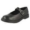 ANGRY ANGELS KIDS 7318-7 ROSIE M Width Black Leather,Riptape School Shoes