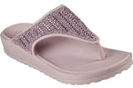 SKECHERS WOMANS 111016 MVE FOAMIES Cali Breeze Mauve Diamante Toe-Post