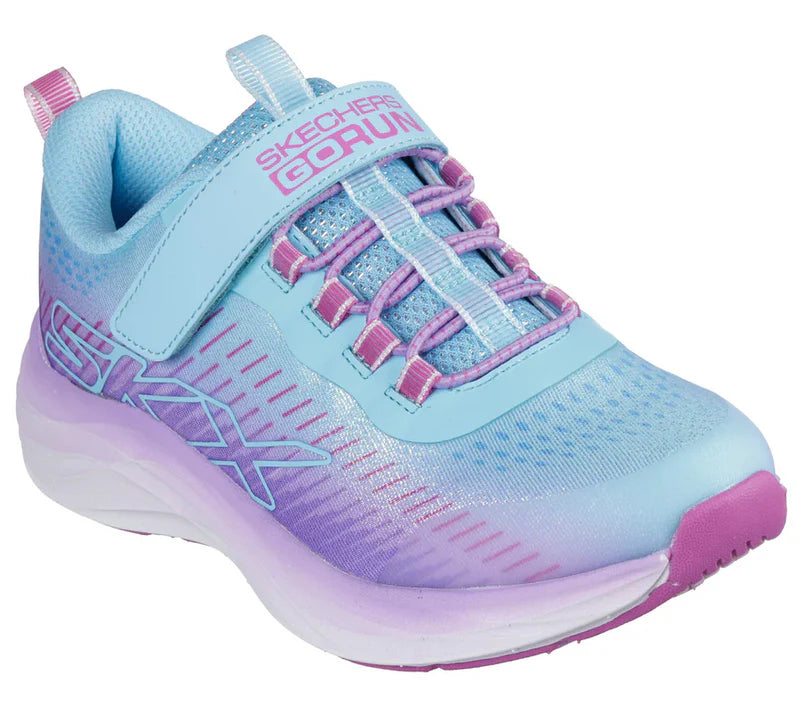 SKECHERS KIDS 303898L AQPR Go-Run Glitter Soul Aqua/Purple Trainer
