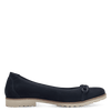 TAMARIS WOMANS 22125 Navy Leather Ballerina Loafer