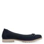 TAMARIS WOMANS 22125 Navy Leather Ballerina Loafer