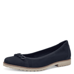 TAMARIS WOMANS 22125 Navy Leather Ballerina Loafer