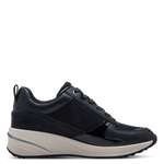 TAMARIS WOMENS  23754-45 805 Navy Comb Wedge Trainer