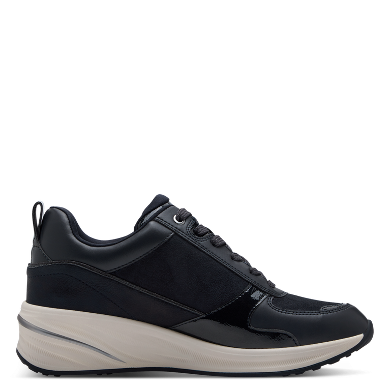 TAMARIS WOMENS  23754-45 805 Navy Comb Wedge Trainer