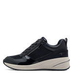 TAMARIS WOMENS  23754-45 805 Navy Comb Wedge Trainer