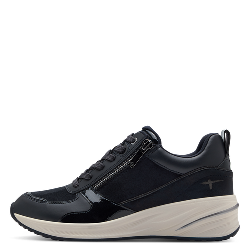 TAMARIS WOMENS  23754-45 805 Navy Comb Wedge Trainer