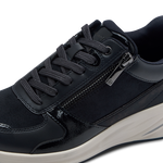TAMARIS WOMENS  23754-45 805 Navy Comb Wedge Trainer