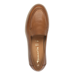 TAMARIS WOMENS 24629 Cognac Leather Loafer