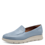 TAMARIS WOMENS 24629 Light Blue Leather Loafer