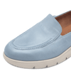 TAMARIS WOMENS 24629 Light Blue Leather Loafer