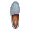 TAMARIS WOMENS 24629 Light Blue Leather Loafer