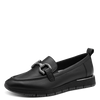 TAMARIS WOMENS 24711-42 003 Black Leather Loafer