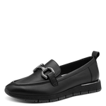 TAMARIS WOMENS 24711-42 003 Black Leather Loafer