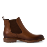 TAMARIS WOMENS 25056-41 444 Nut Leather Chelsea Style Ankle Boot