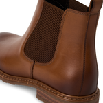 TAMARIS WOMENS 25056-41 444 Nut Leather Chelsea Style Ankle Boot
