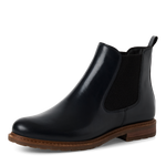 TAMARIS WOMENS 25056-41 848 Navy Leather Chelsea Style Ankle Boot