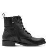 TAMARIS WOMENS 25273-45 001 Black Leather Zip Detail Ankle Boot