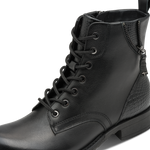 TAMARIS WOMENS 25273-45 001 Black Leather Zip Detail Ankle Boot