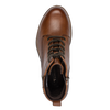 TAMARIS WOMENS 25273-45 305 Cognac Leather Zip Detail Ankle Boot