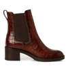 TAMARIS WOMENS 25307-45 395 Cognac Croco Leather Chelsea Style Boot